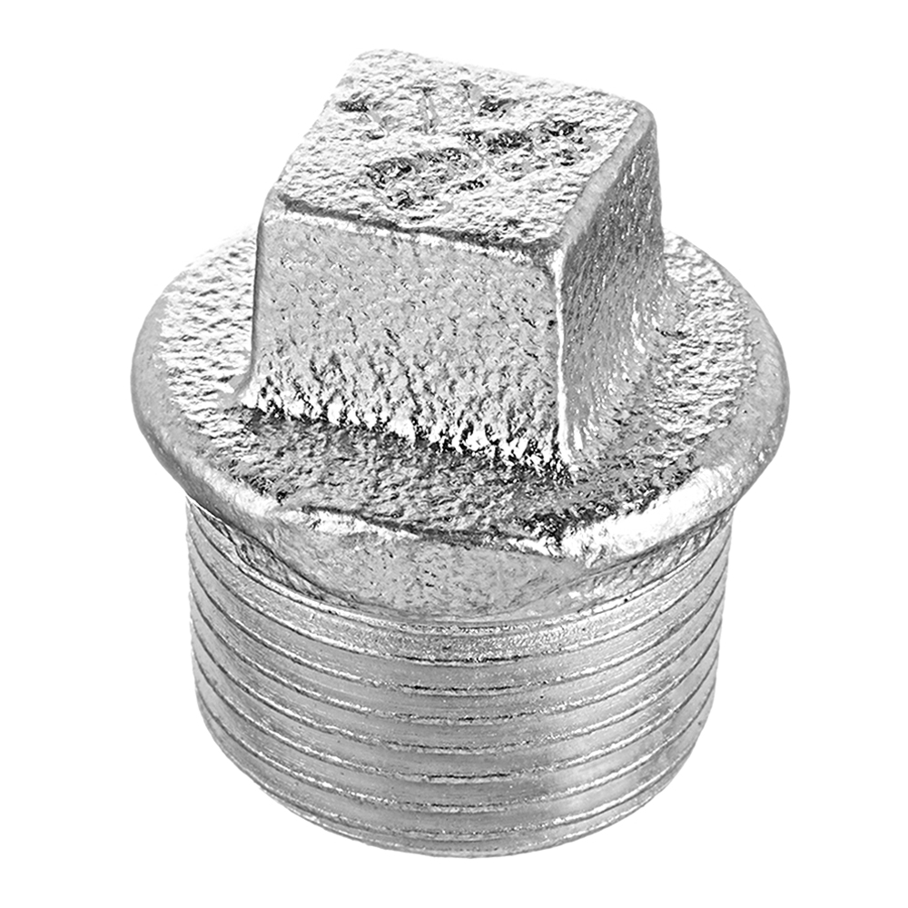 

Заглушка Gebo (290-5V) 3/4 НР(ш) чугунная оцинкованная, Серебристый