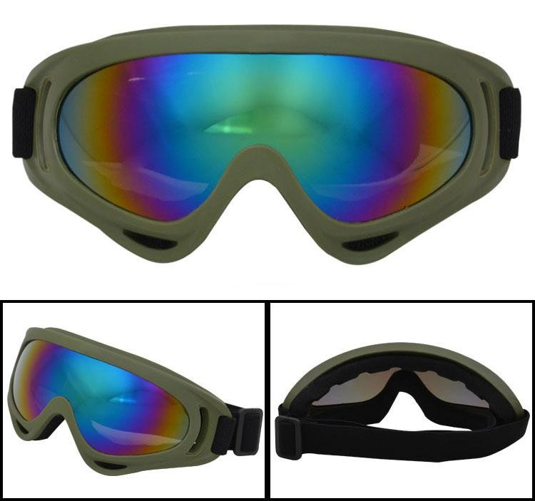 Защитная спортивная горнолыжная маска - спортивные очки Ripoma 00117278 зеленый