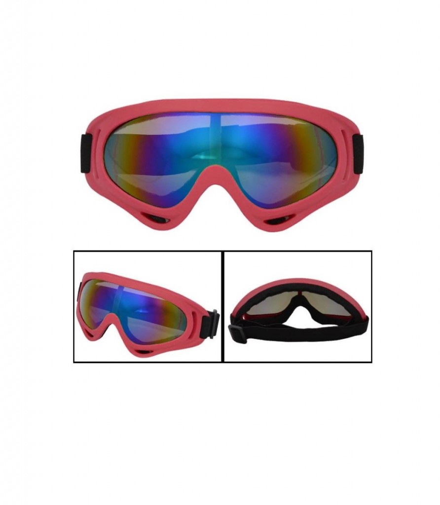 Защитная спортивная горнолыжная маска - спортивные очки Ripoma 00117280 красный