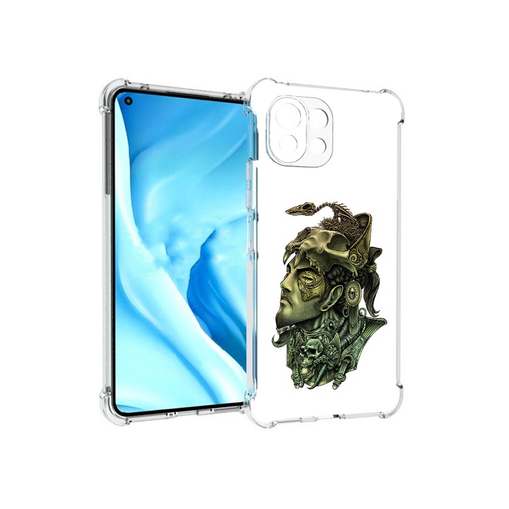 

Чехол MyPads Tocco для Xiaomi Mi 11 Lite бронзовый воин (PT159462.256.248), Прозрачный, Tocco