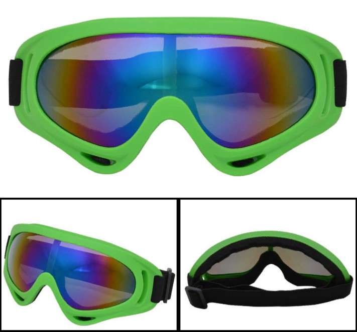 Защитная спортивная горнолыжная маска - спортивные очки Ripoma 00117282 салатовый