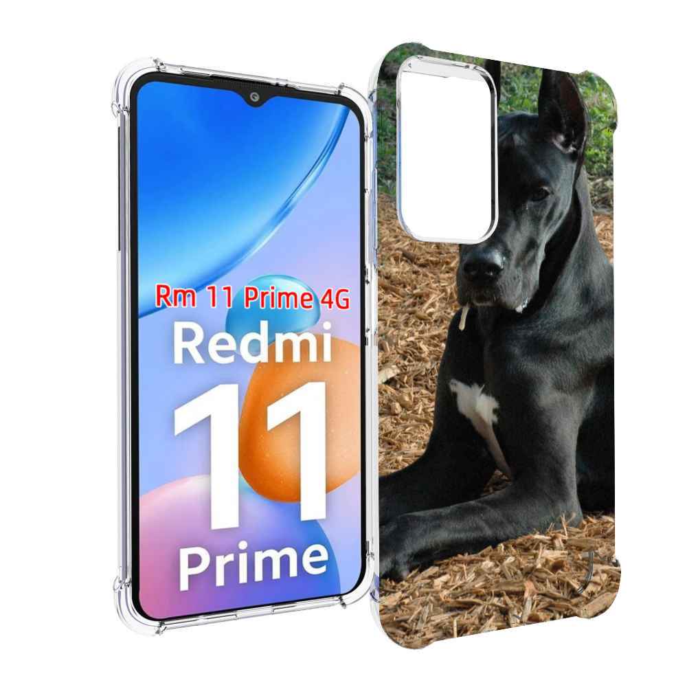 

Чехол MyPads немецкии дог для Xiaomi Redmi 11 Prime 4G, Прозрачный, Tocco