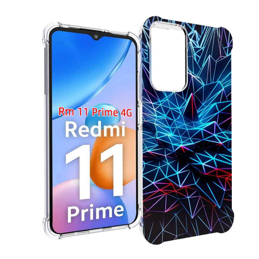 

Чехол MyPads неоновая-абстракция для Xiaomi Redmi 11 Prime 4G, Прозрачный, Tocco