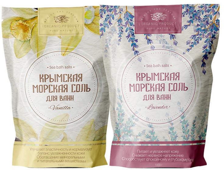 Соль для ванны Крымская царская соль морская ассорти 1 кг