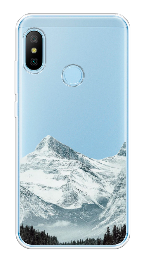 

Чехол на Xiaomi A2 Lite "Горы арт 1", Белый;зеленый, 34050-2