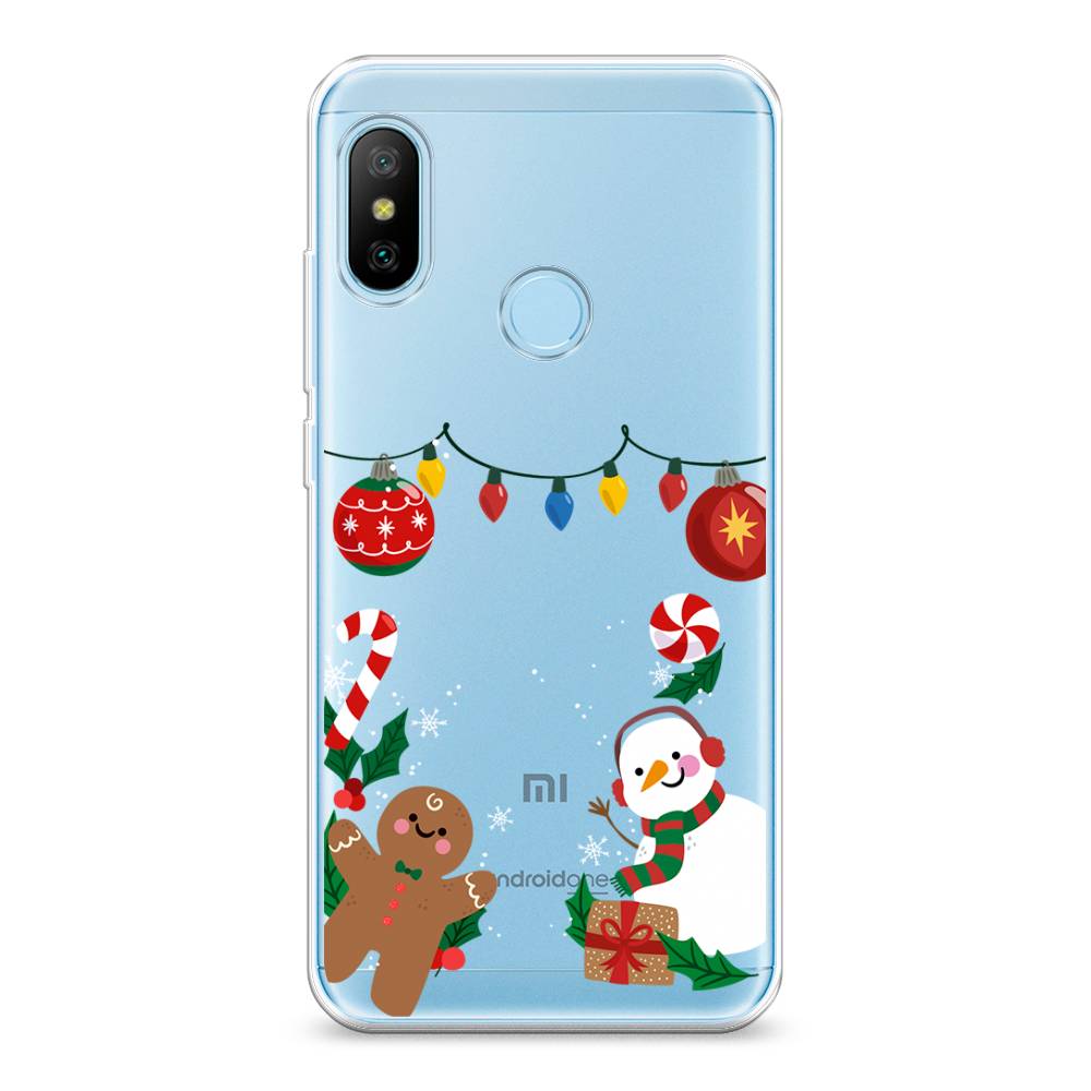 

Чехол на Xiaomi A2 Lite"Новогоднее настроение", Коричневый;красный;зеленый, 34050-5