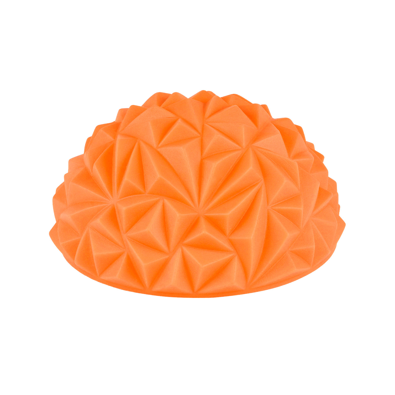 Массажер балансировочный, полусфера надувная CLIFF Кристалл 16см, оранжевая