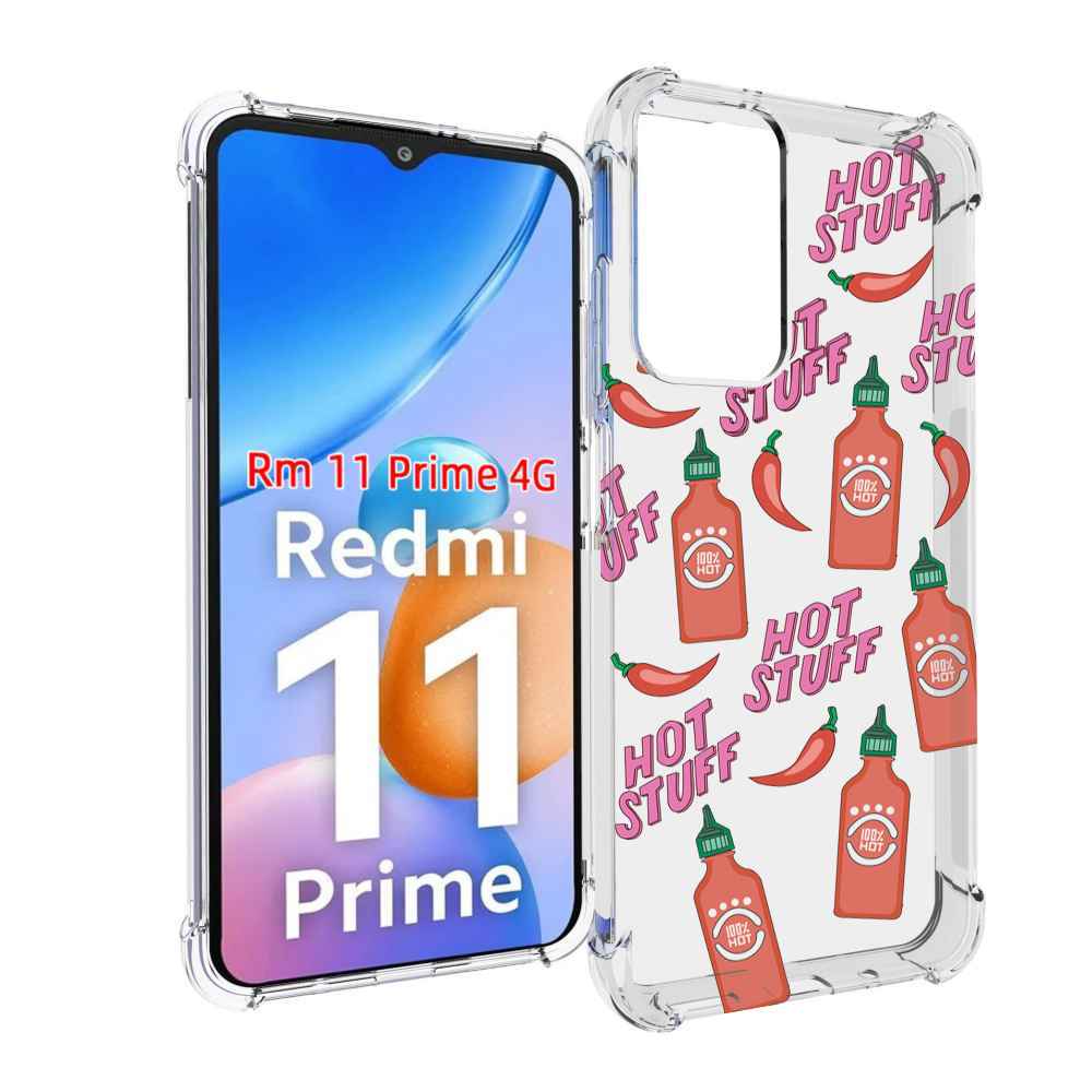 

Чехол MyPads острые-перчики для Xiaomi Redmi 11 Prime 4G, Прозрачный, Tocco