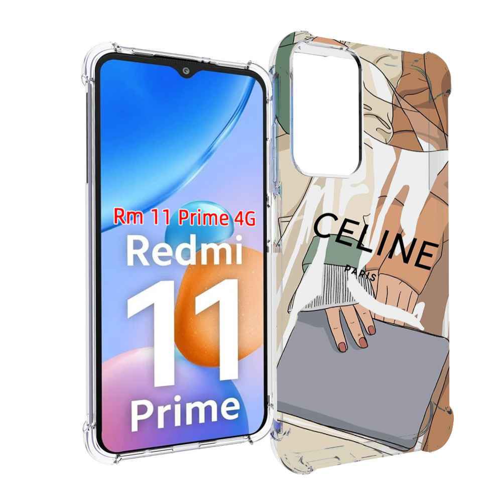 

Чехол MyPads пакет-келин-париж женский для Xiaomi Redmi 11 Prime 4G, Прозрачный, Tocco
