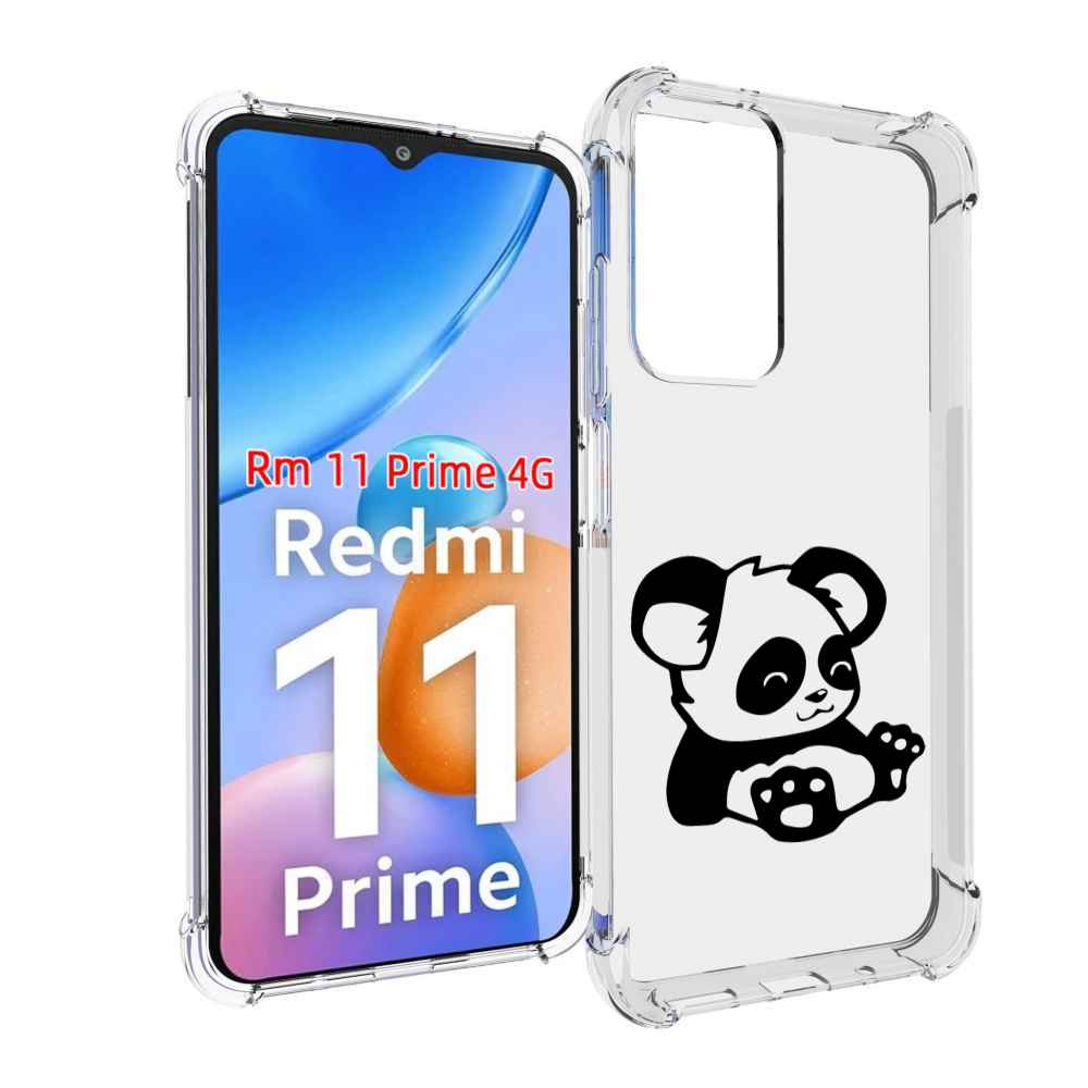 

Чехол MyPads панда-детеныш детский для Xiaomi Redmi 11 Prime 4G, Прозрачный, Tocco