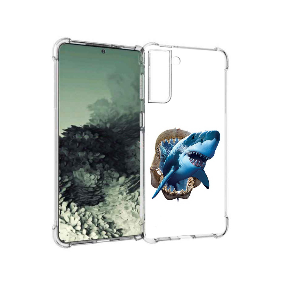 

Чехол MyPads Tocco для Samsung Galaxy S21+ челюсти (PT157355.533.675), Прозрачный, Tocco