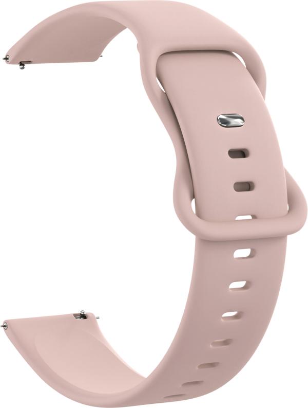 

Ремешок силиконовый GSMIN Net 22 для Amazfit GTR 3 Pro (Светло-розовый)