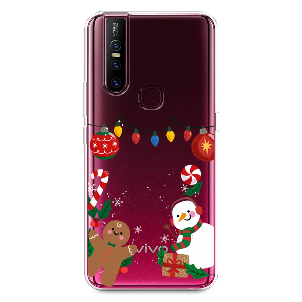 

Чехол для Vivo V15 "Новогоднее настроение", Коричневый;красный;зеленый, 261050-5