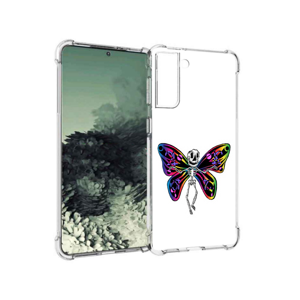 

Чехол MyPads Tocco для Samsung Galaxy S21+ эффект бабочки (PT157355.533.701), Прозрачный, Tocco