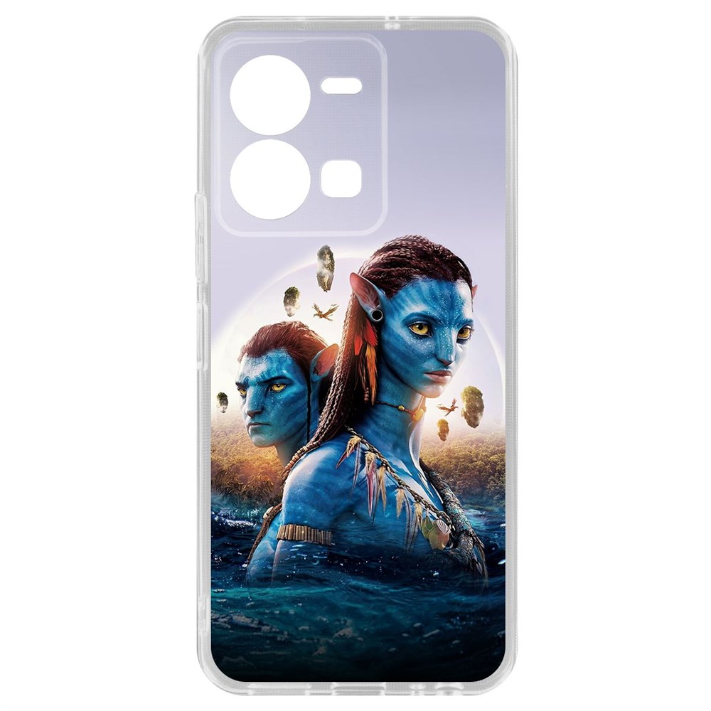 

Чехол-накладка Krutoff Clear Case Аватар - Джейк и Нейтири для Vivo Y35, Прозрачный