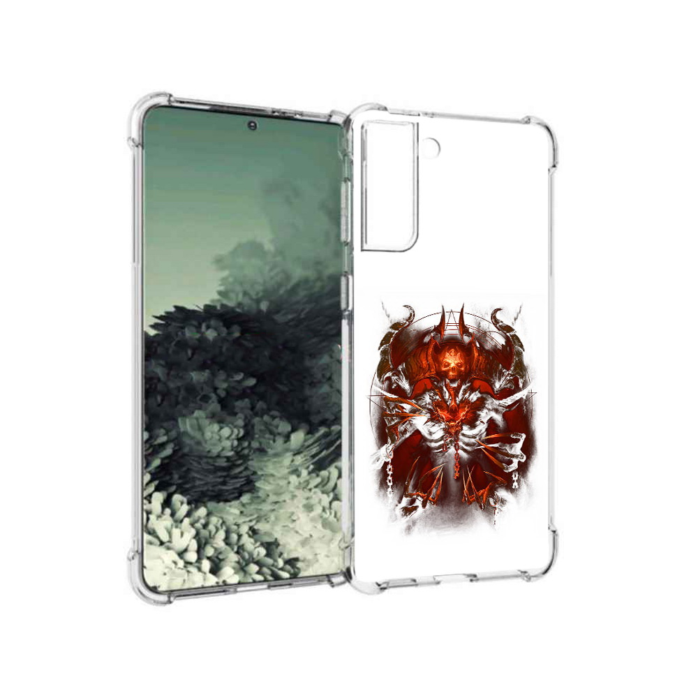 

Чехол MyPads Tocco для Samsung Galaxy S21+ яркий демон (PT157355.533.708), Прозрачный, Tocco