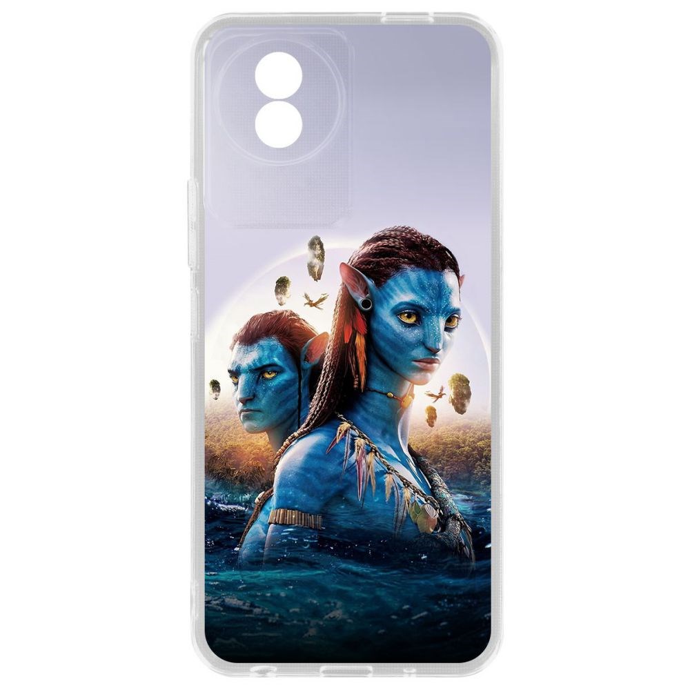 Чехол-накладка Krutoff Clear Case Аватар - Джейк и Нейтири для Vivo Y02