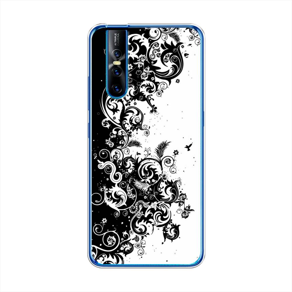 

Чехол для Vivo V15 Pro "Черно белый узор", Белый;черный;серый, 261150-3