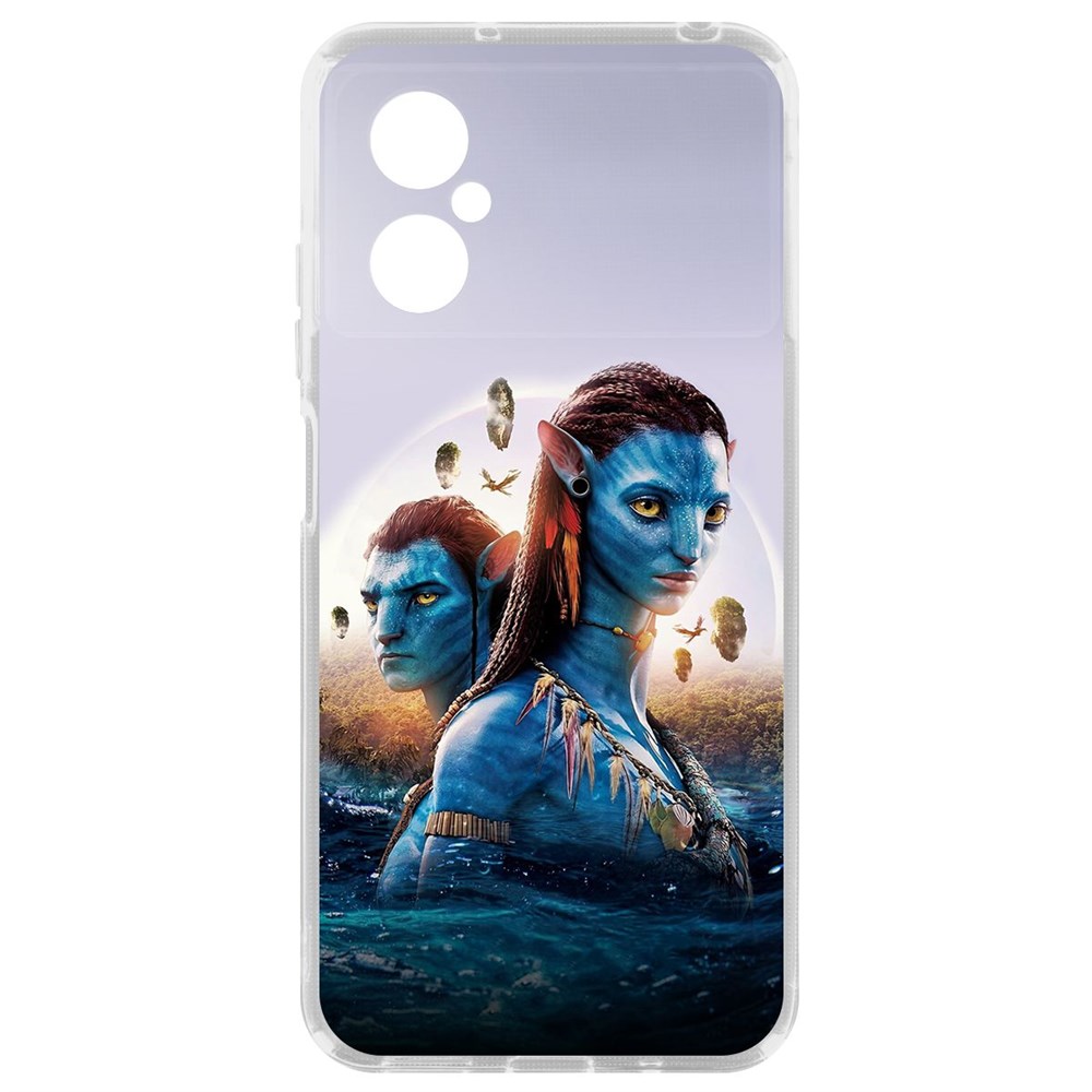 Чехол-накладка Krutoff Clear Case Аватар - Джейк и Нейтири для Xiaomi Poco M4 5G
