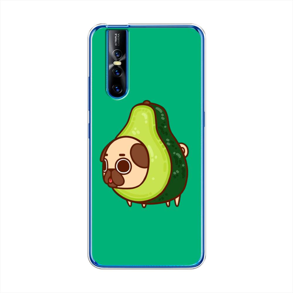 

Чехол для Vivo V15 Pro "Мопс авокадик", Зеленый, 261150-1