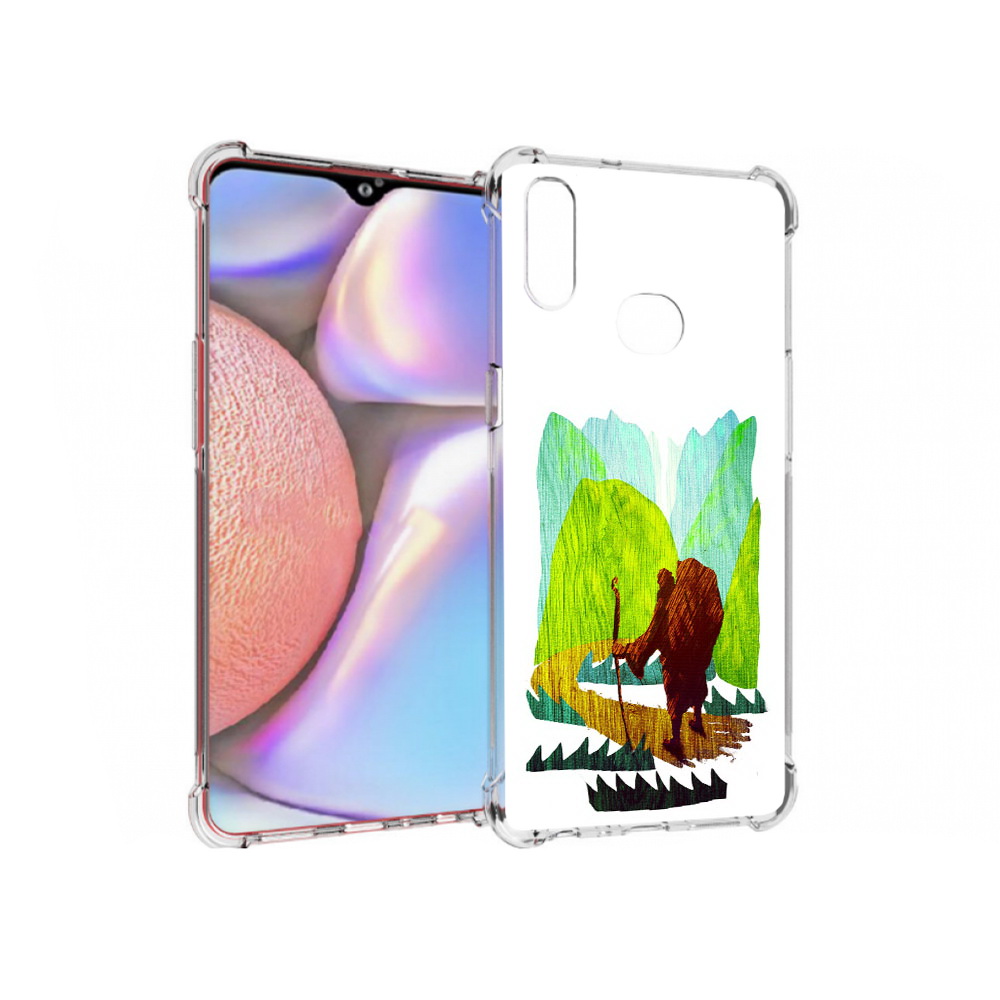 

Чехол MyPads Tocco для Samsung Galaxy A10s Лесная тропа (PT139908.534.106), Прозрачный, Tocco