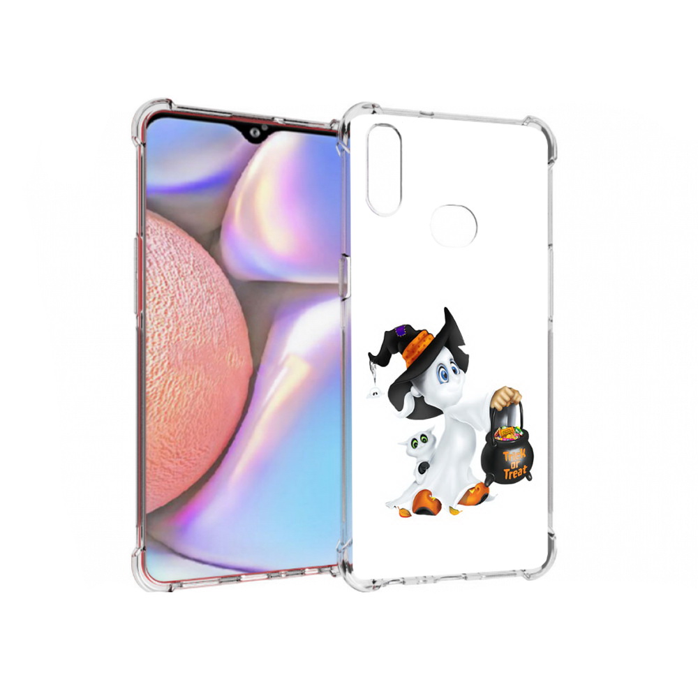 

Чехол MyPads Tocco для Samsung Galaxy A10s Маленький призрак (PT139908.534.113), Прозрачный, Tocco