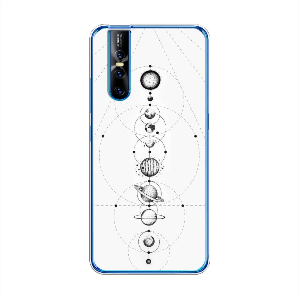 

Чехол для Vivo V15 Pro "Парад планет", Серый, 261150-2