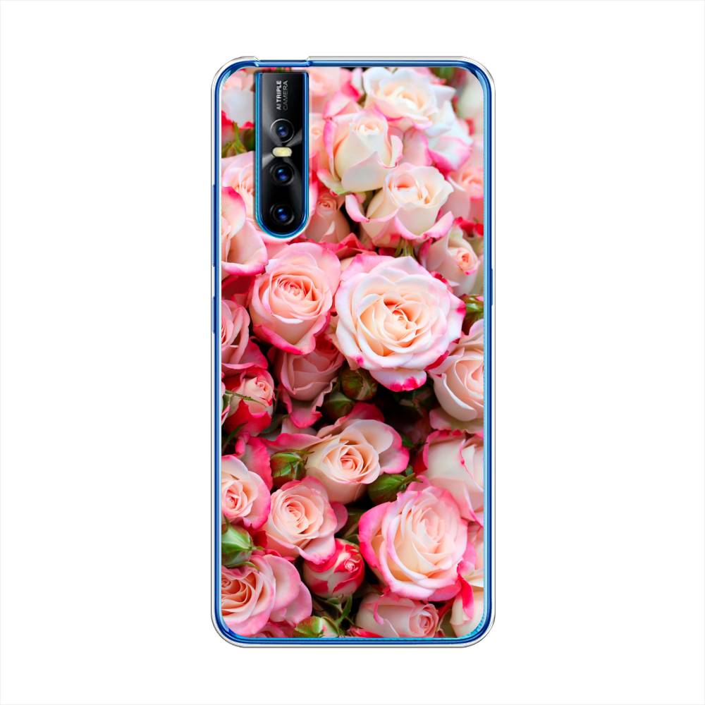 

Чехол для Vivo V15 Pro "Много роз", Розовый, 261150-2