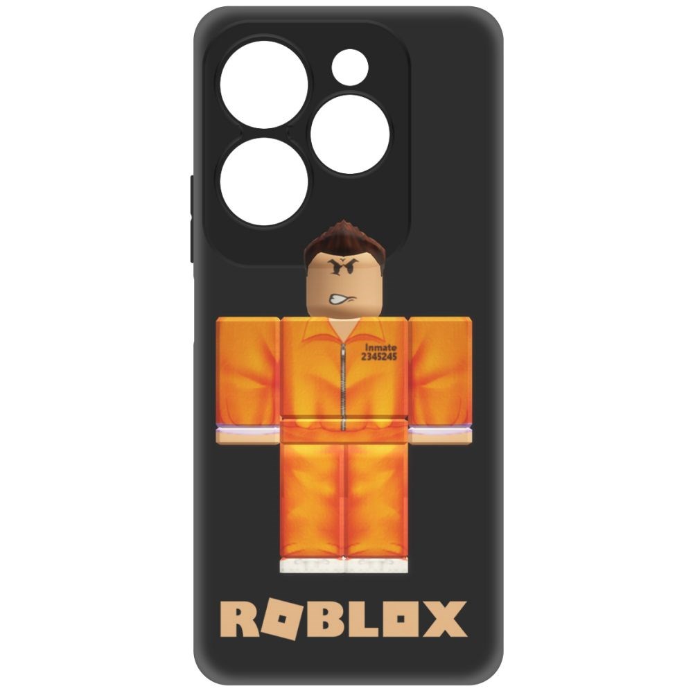 

Чехол-накладка Krutoff Soft Case Roblox-Заключенный для INFINIX Hot 40 черный