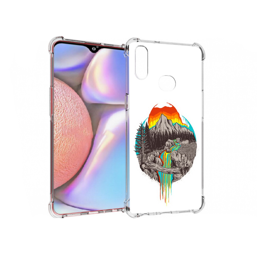 

Чехол MyPads Tocco для Samsung Galaxy A10s Радужный водопад (PT139908.534.144), Прозрачный, Tocco