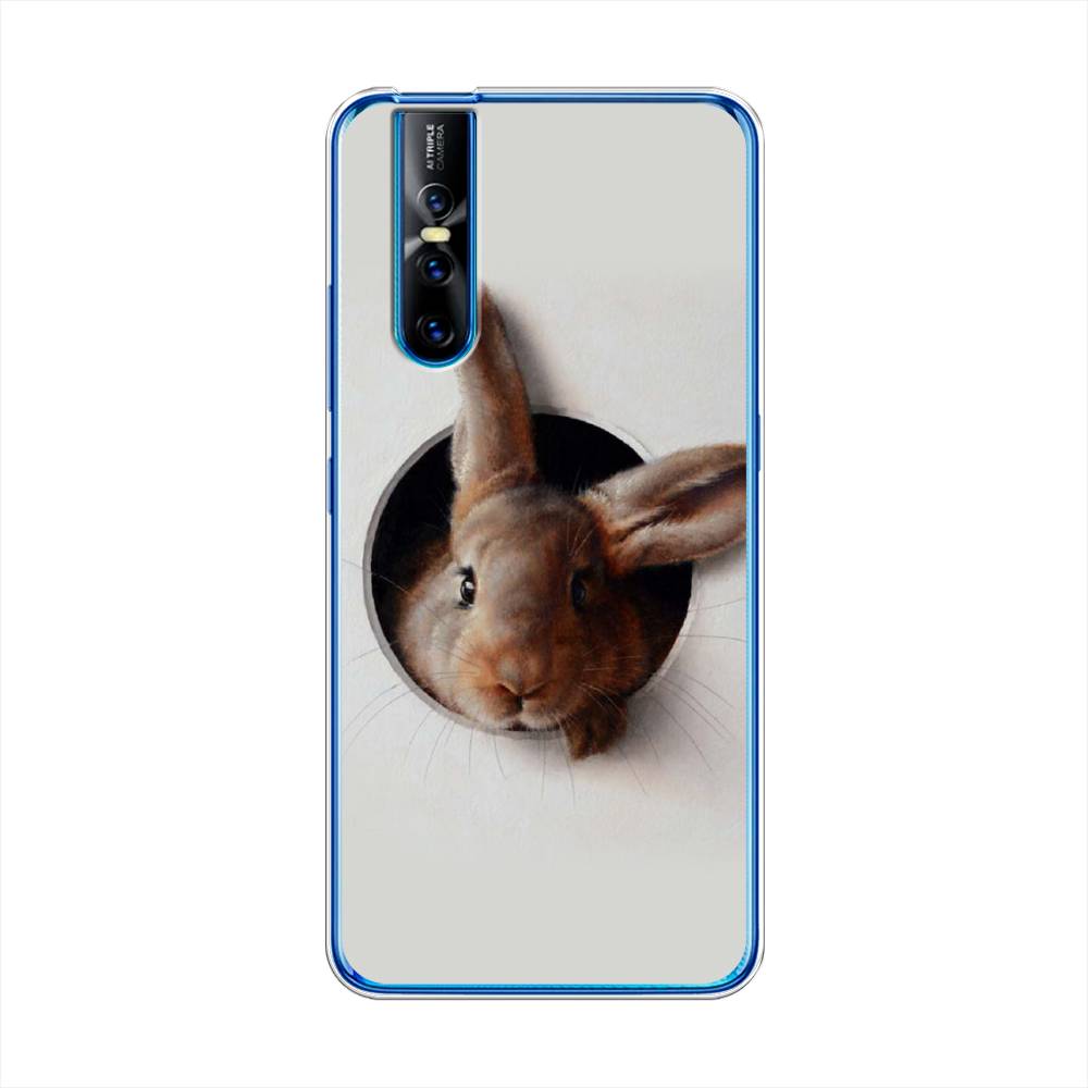 

Чехол для Vivo V15 Pro "Любопытный кролик", Серый;коричневый, 261150-1