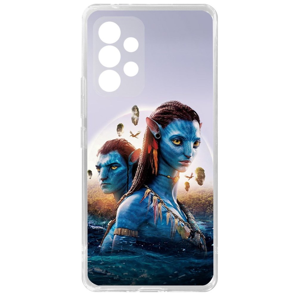 

Чехол-накладка Clear Case Аватар - Джейк и Нейтири для Samsung Galaxy A53 5G (A536), Прозрачный