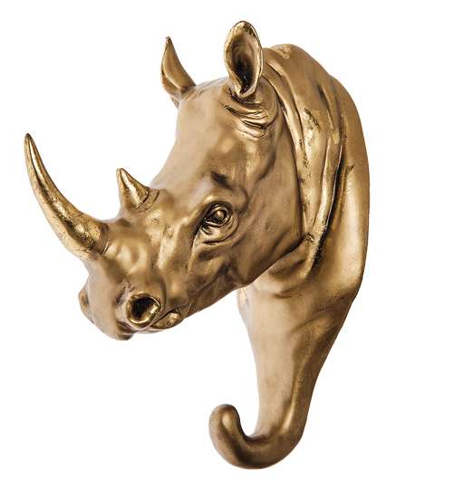 фото Фигура (настенная вешалка) голова носорога бф-133 113-906784 art east