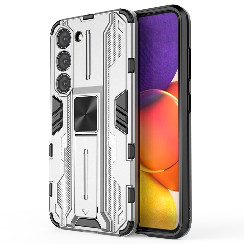 

Чехол Transformer для Samsung Galaxy S23+, серебряный, Серебристый, Transformer