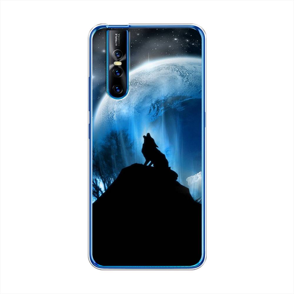 

Чехол для Vivo V15 Pro "Волк 2", Синий;черный;белый, 261150-1