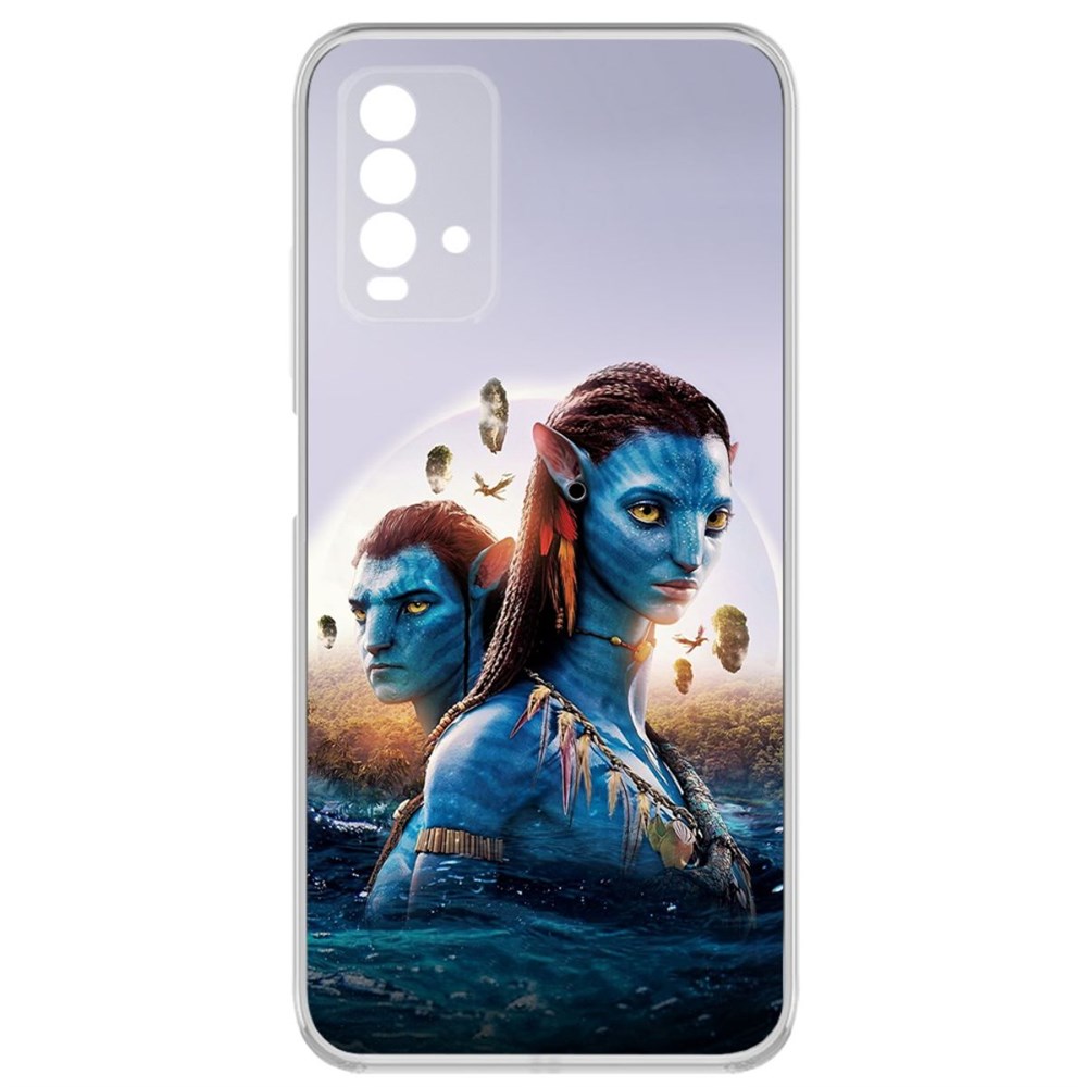 

Чехол-накладка Krutoff Clear Case Аватар - Джейк и Нейтири для Xiaomi Redmi 9T, Прозрачный