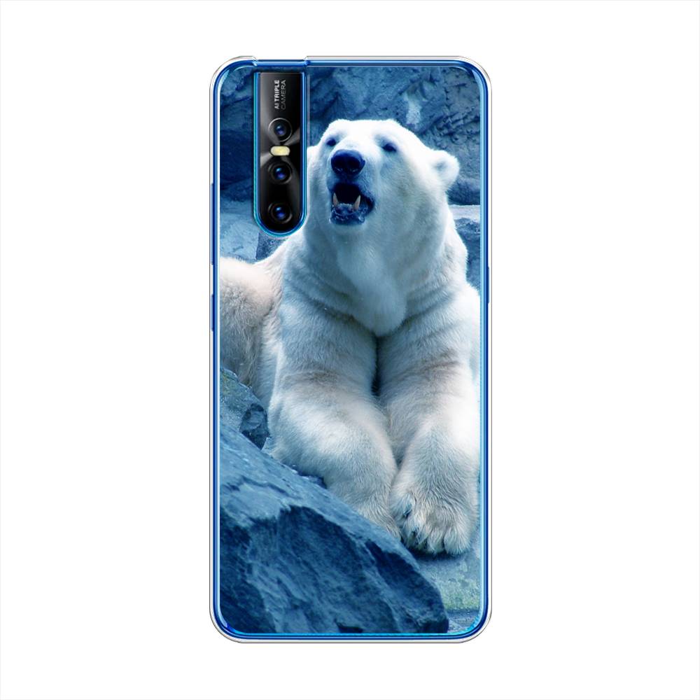 

Чехол для Vivo V15 Pro "Белый медведь", Голубой;белый, 261150-1