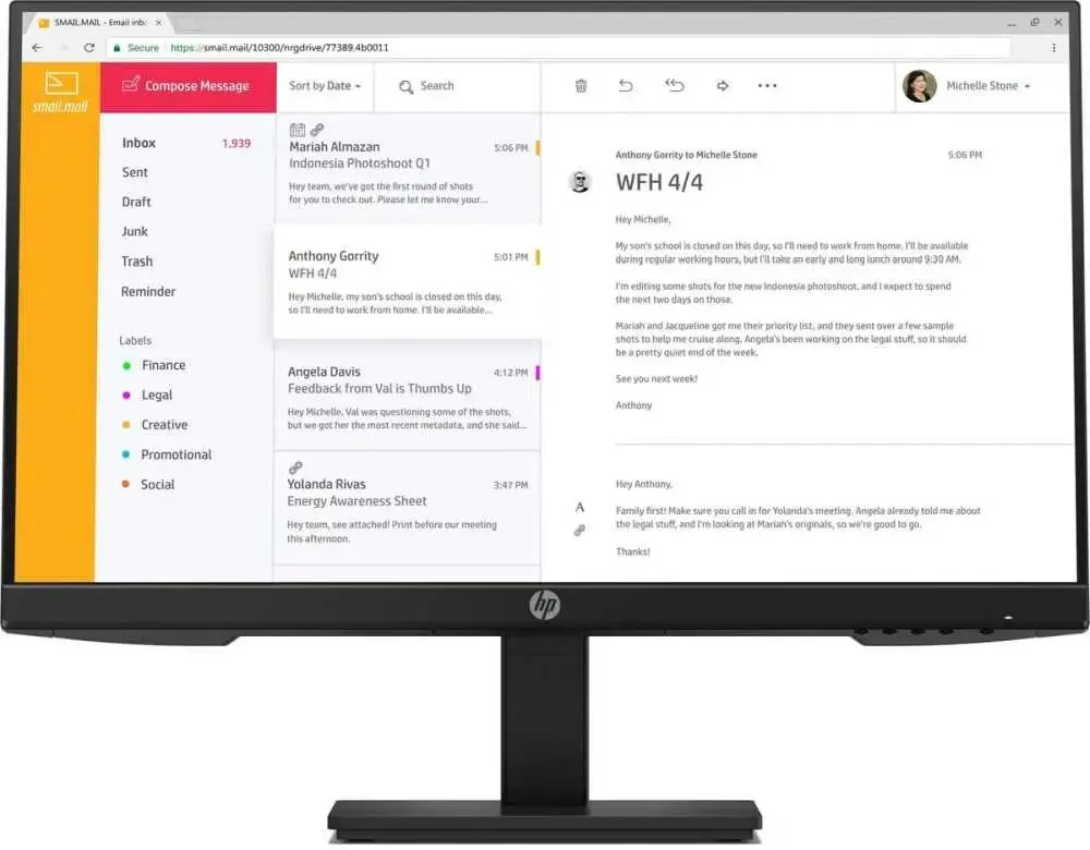 

23.8" Монитор HP 7VH44AA, черный, 7VH44AA