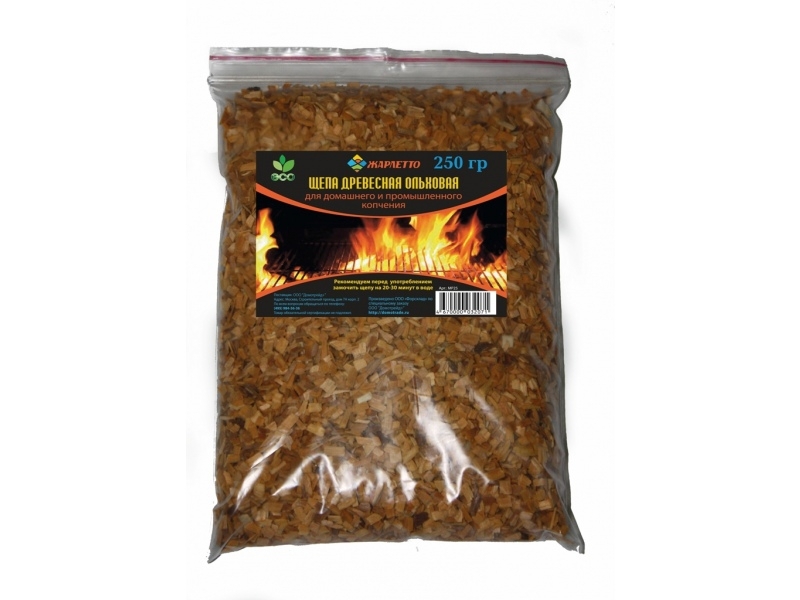 

Щепа для копчения ольховая Домотрейд+ МР25 250 г