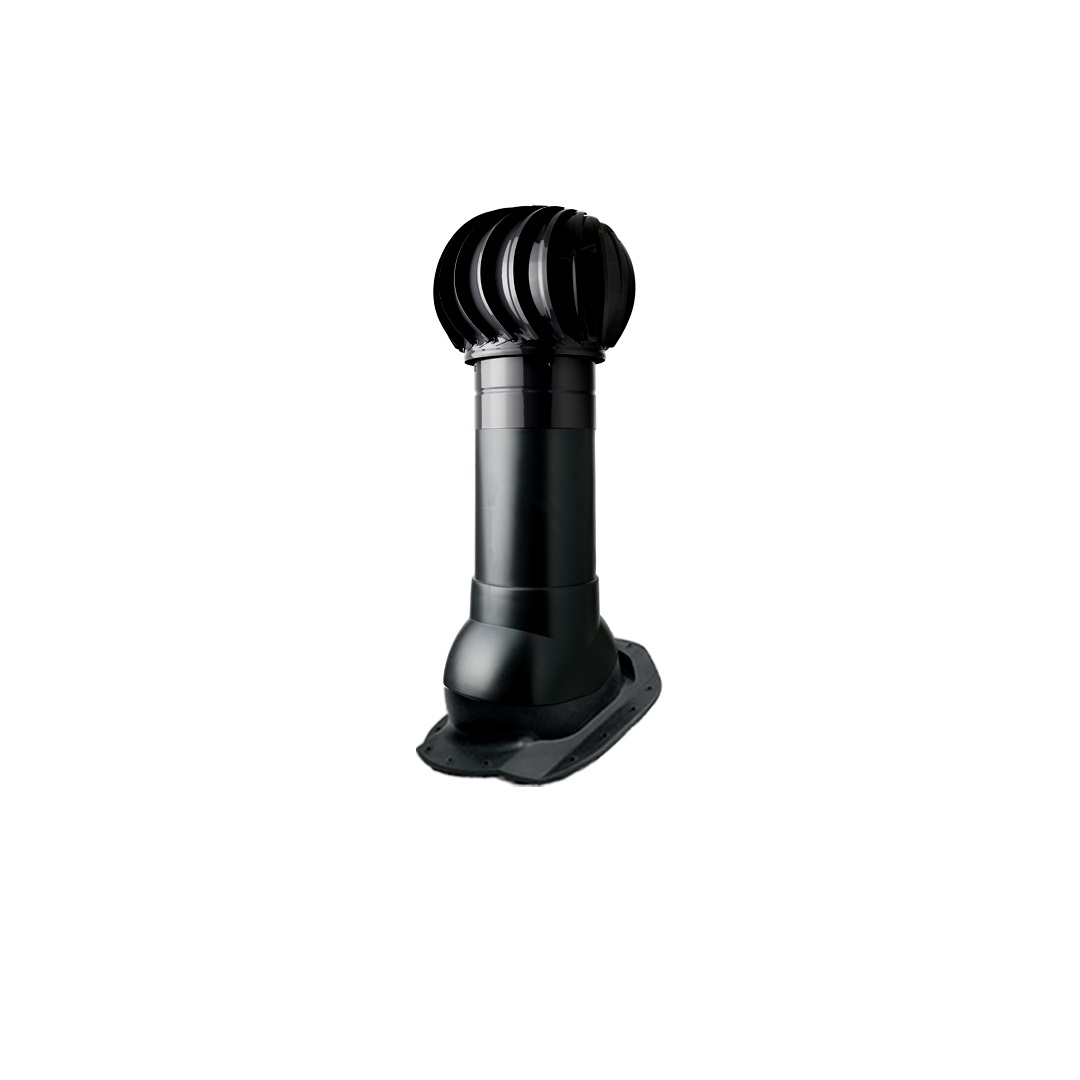 Комплект вентиляции Polivent Н-500 для м/ч Каскад с турбодефлектором D160, черный triol игрушка для собак из резины кольцо 85мм