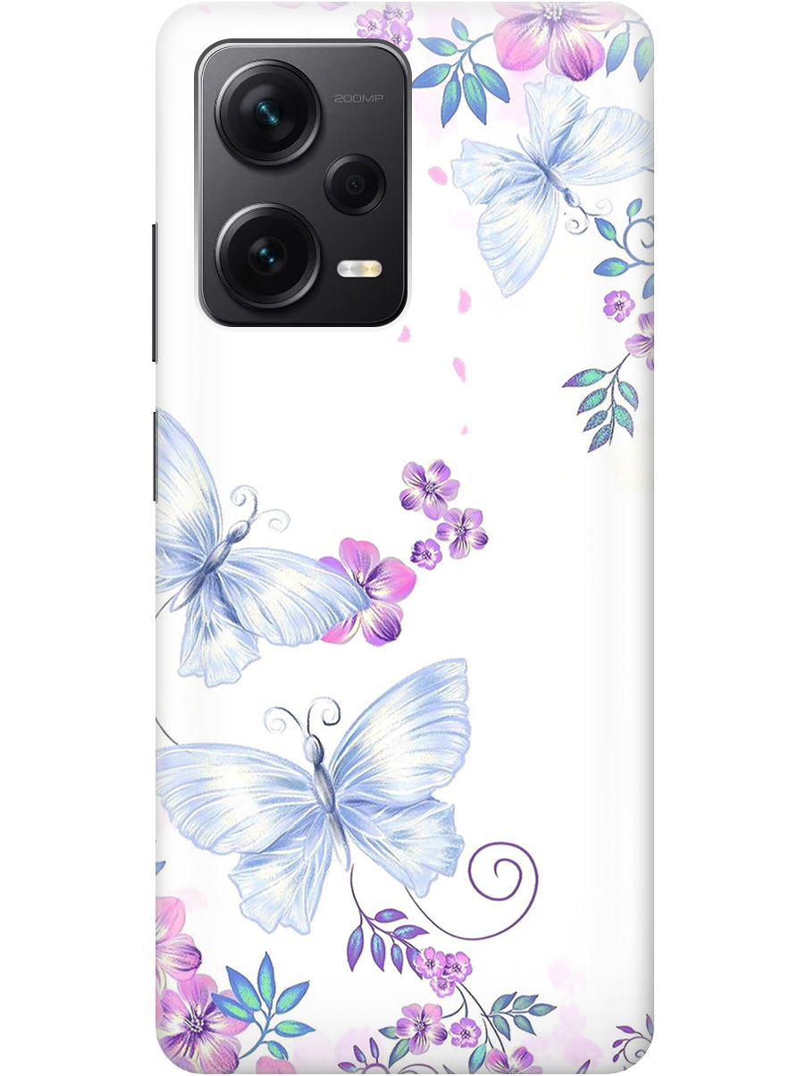 

Чехол на Xiaomi Redmi Note 12 Pro / Note 12 Pro+ (786924) прозрачный, Белый;фиолетовый, 20000120