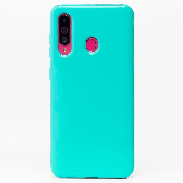 

Чехол Samsung SM-A606F (Galaxy A60) силиконовый глянцевый <мятный>, Бирюзовый