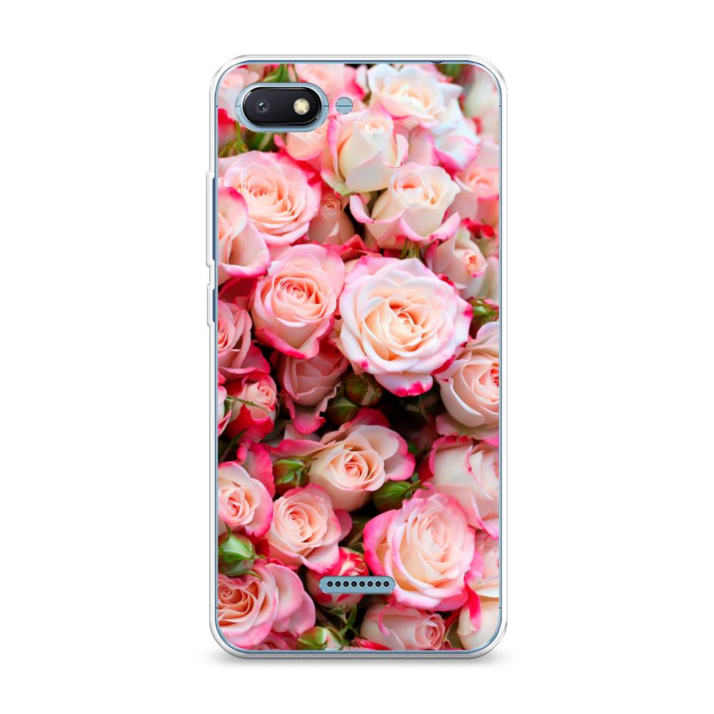 

Чехол на Xiaomi Redmi 6A "Много роз", Розовый, 34150-2