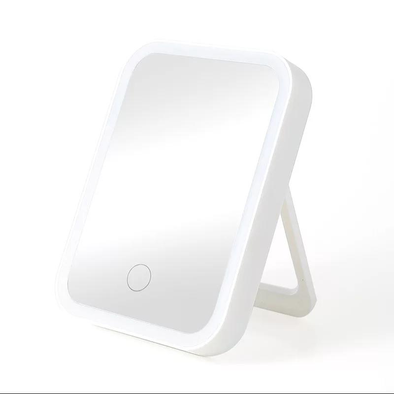 

Зеркало с подсветкой и сенсорной кнопкой для макияжа LED Makeup Mirror W0372 белое, Зеркало с подсветкой