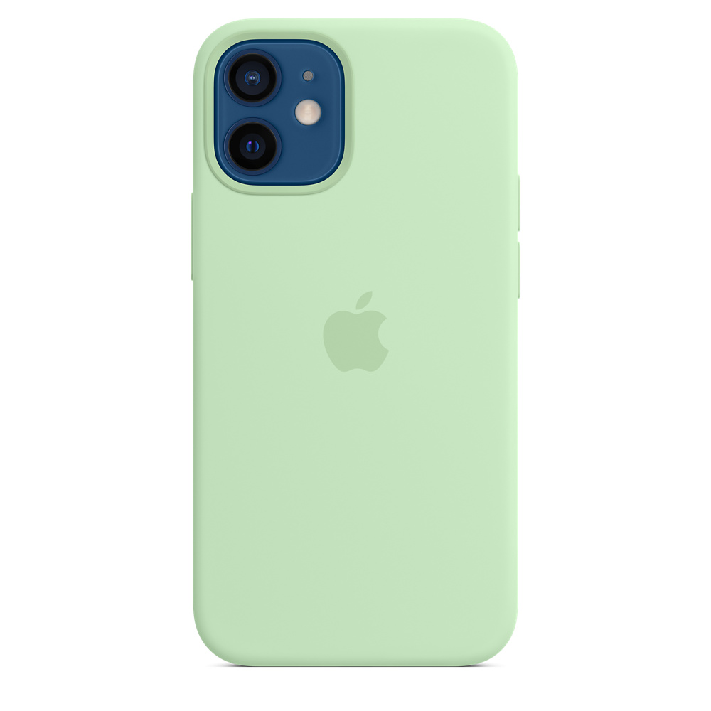 

Чехол Apple iPhone 12 mini MagSafe Silicone Case (закрытый низ) (фисташковый), Салатовый