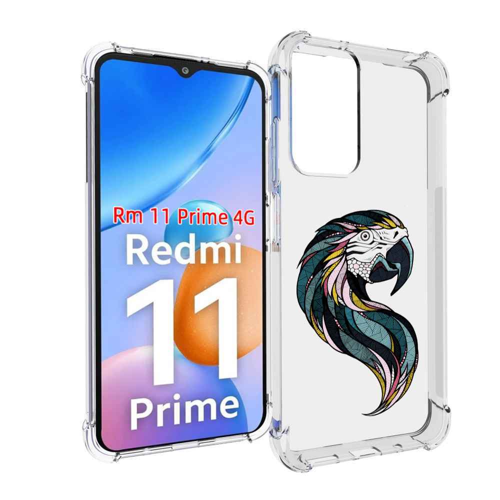 

Чехол MyPads полупопугай для Xiaomi Redmi 11 Prime 4G, Прозрачный, Tocco