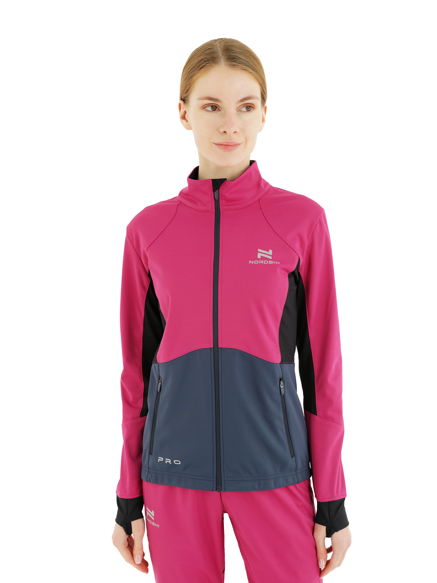 фото Спортивная куртка женская nordski pro w розовая m