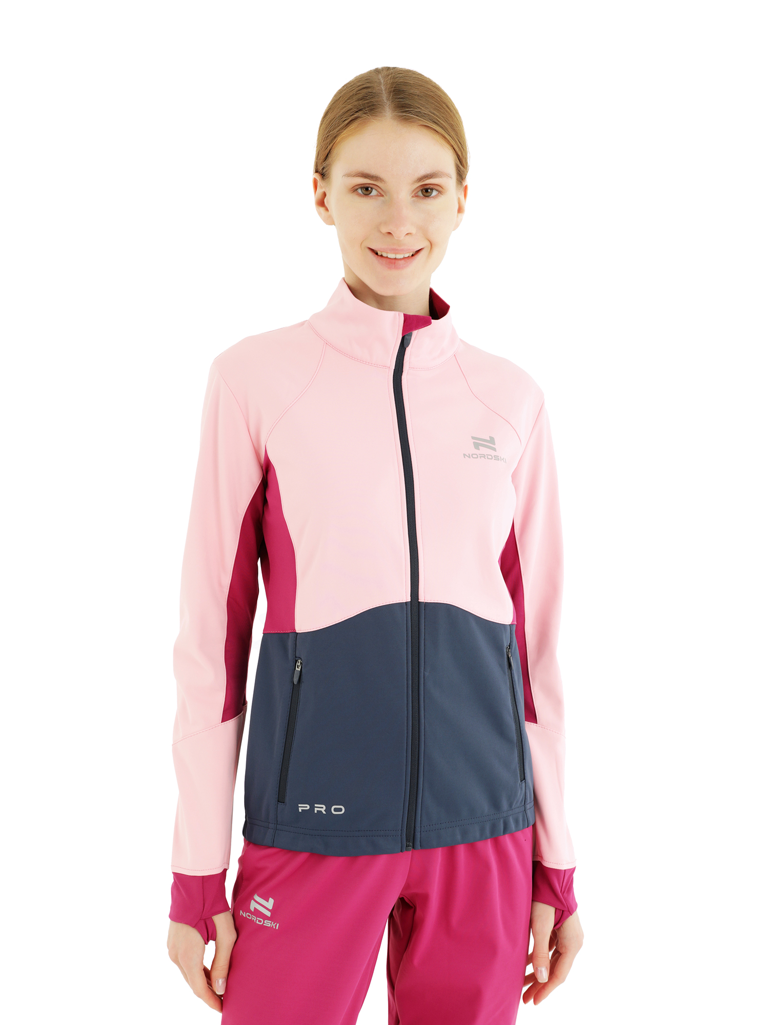фото Спортивная куртка женская nordski nsw568911 розовая m