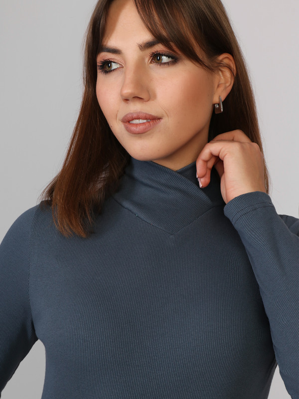 

Водолазка женская Fashion Margo ВЛ 0004 серебристая 54 RU, Серебристый, ВЛ 0004