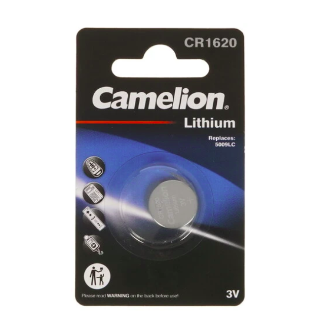 Батарейка Camelion Lithium плоская / CR1620